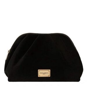 Dolce & Gabbana Black Velvet Pouch by Dolce & Gabbana Beauty Brand New